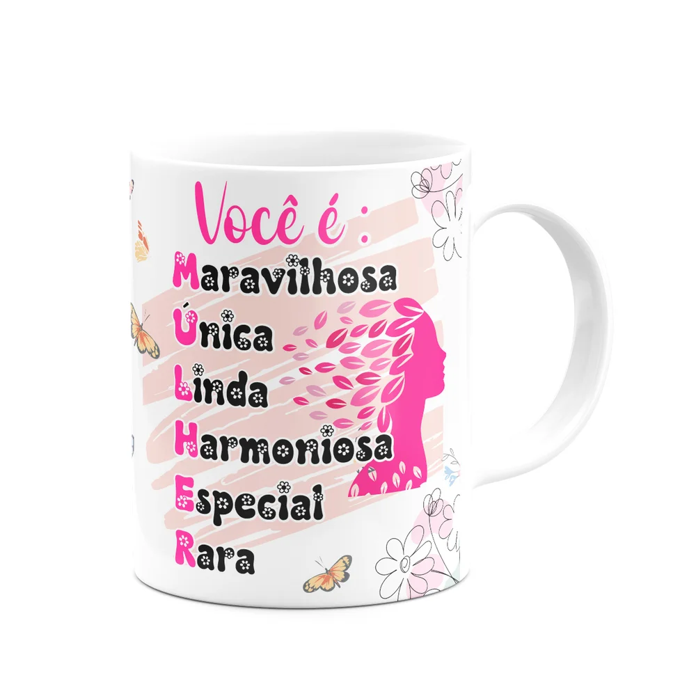 Imagem 4 de 5 do produto Caneca Especial Mulheres - Inicial Do Nome Letra O