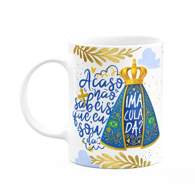 Caneca Religiosa N.s Aparecida - Sou Da Imaculada