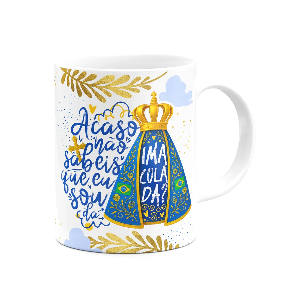 Imagem 3 de 3 do produto Caneca Religiosa N.s Aparecida - Sou Da Imaculada