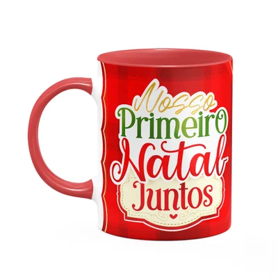 Caneca Natalina - Nosso Primeiro Natal Juntos - B-red