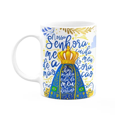 Caneca Religiosa N.s Aparecida - Cuida Do Meu Coração