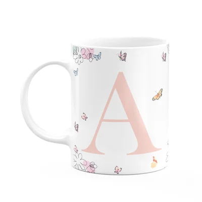 Caneca Especial Mulheres - Inicial Do Nome Letra A