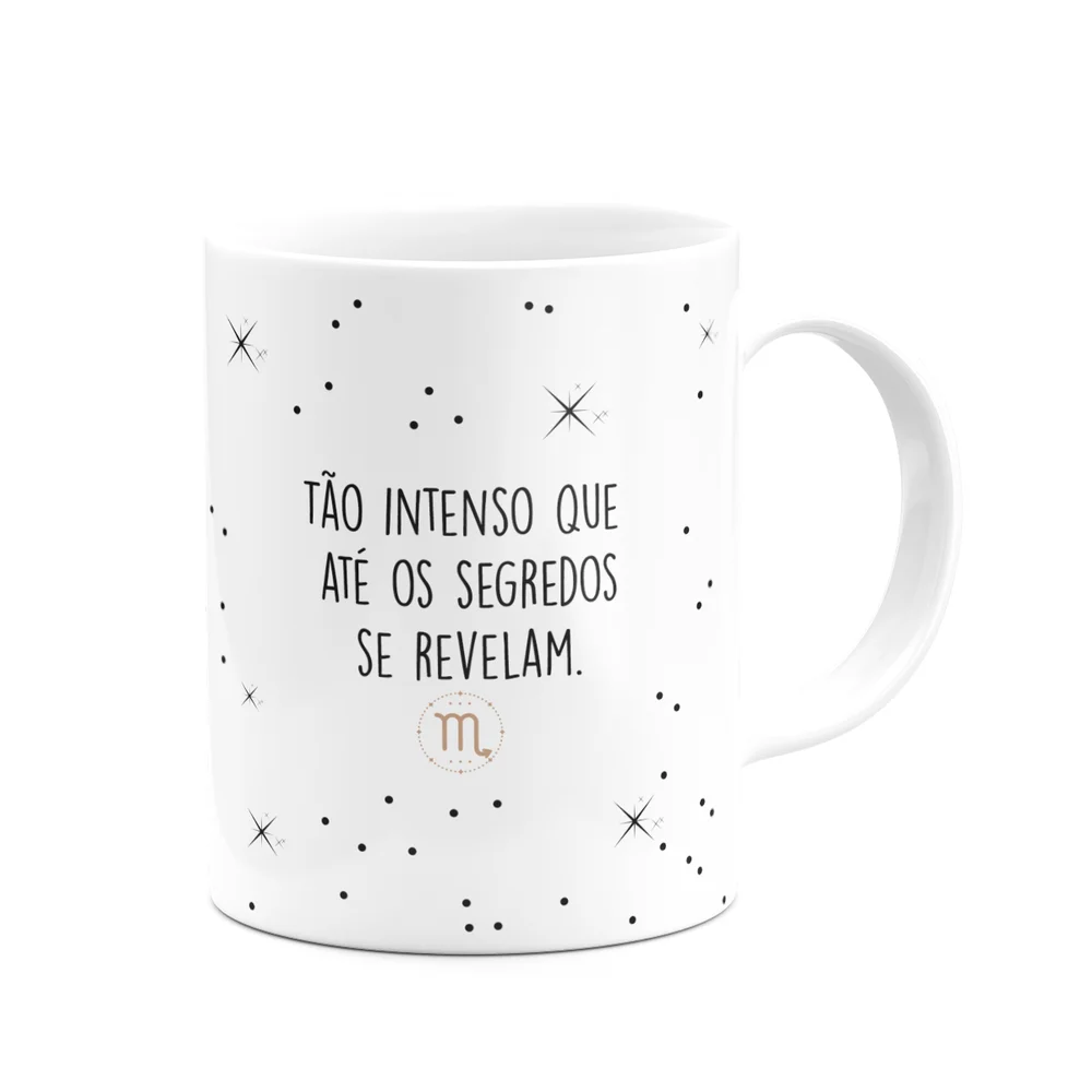 Imagem 4 de 5 do produto Caneca Signos Minimalista - Escorpião - 325ml