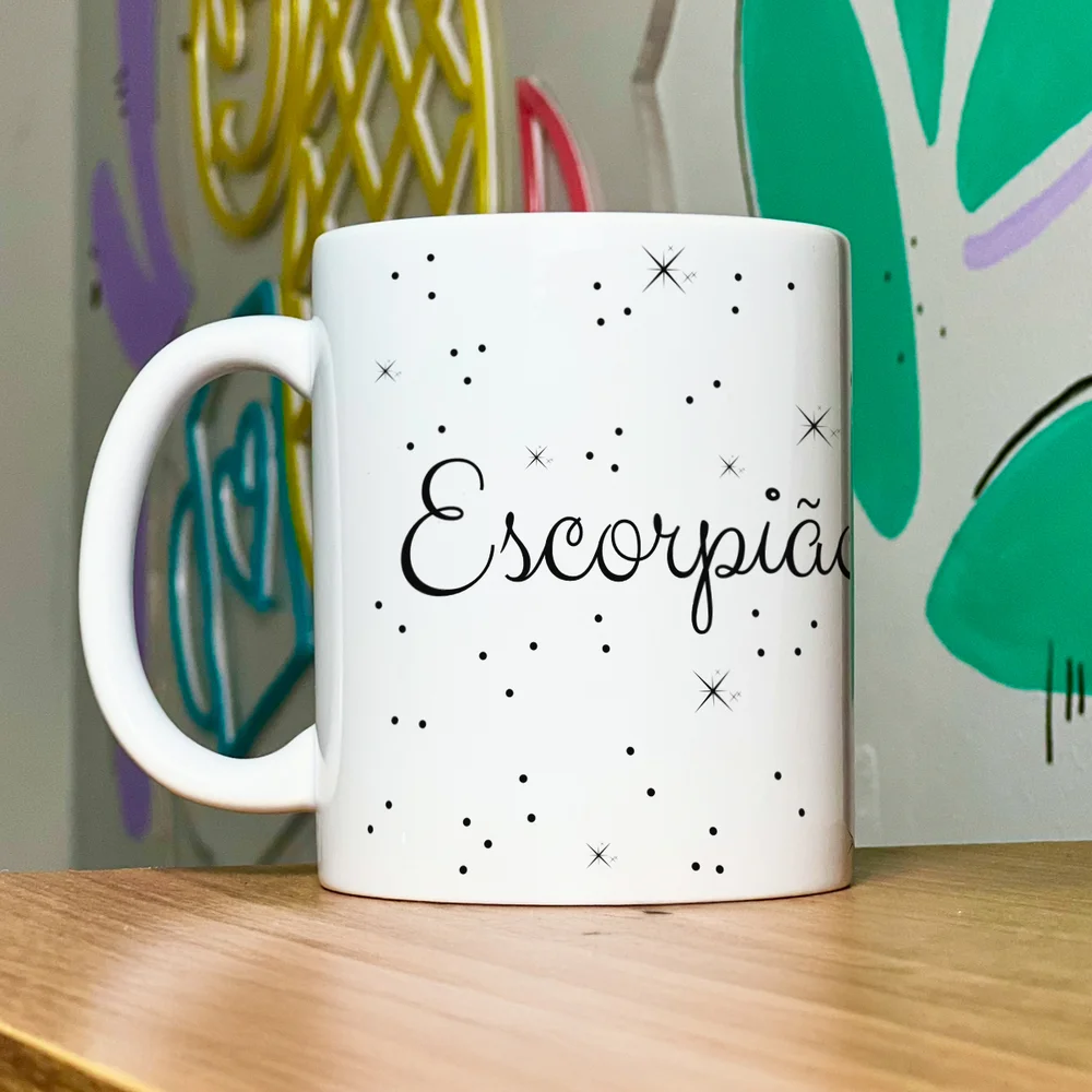 Imagem 5 de 5 do produto Caneca Signos Minimalista - Escorpião - 325ml