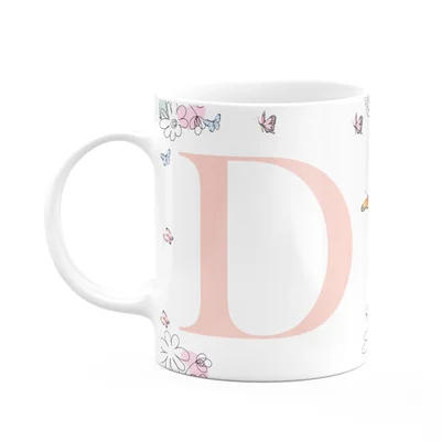 Caneca Especial Mulheres - Inicial Do Nome Letra D