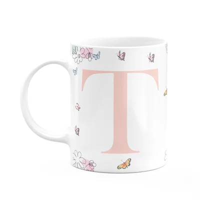 Caneca Especial Mulheres - Inicial Do Nome Letra T