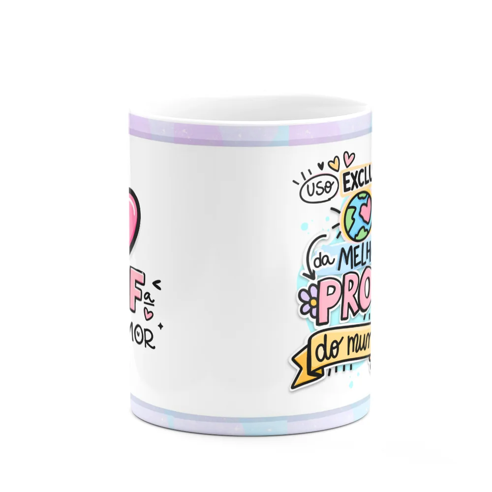 Imagem 2 de 3 do produto Caneca Professor - Professora Por Amor - Exclusiva Da Melhor