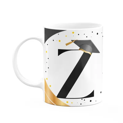 Caneca De Formatura - Inicial Do Nome Letra Z - 325ml