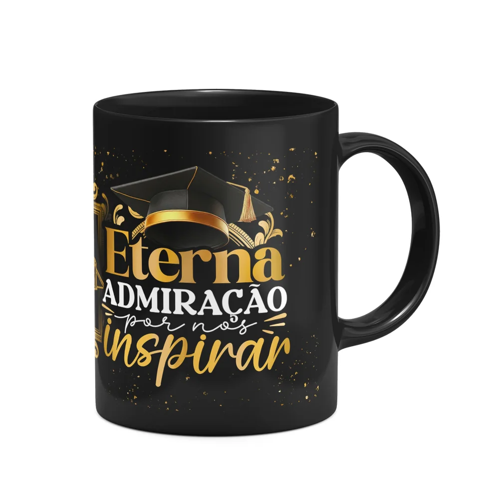 Imagem 3 de 4 do produto Caneca Formatura Black - Admiração Por Nos Inspirar