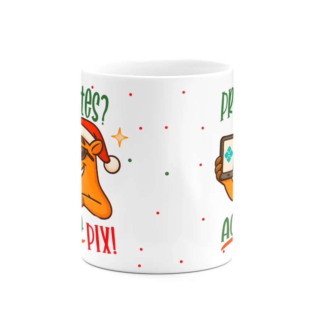 Imagem 3 de 5 do produto Caneca Natal E Capivaras - Presentes? Aceito Pix!