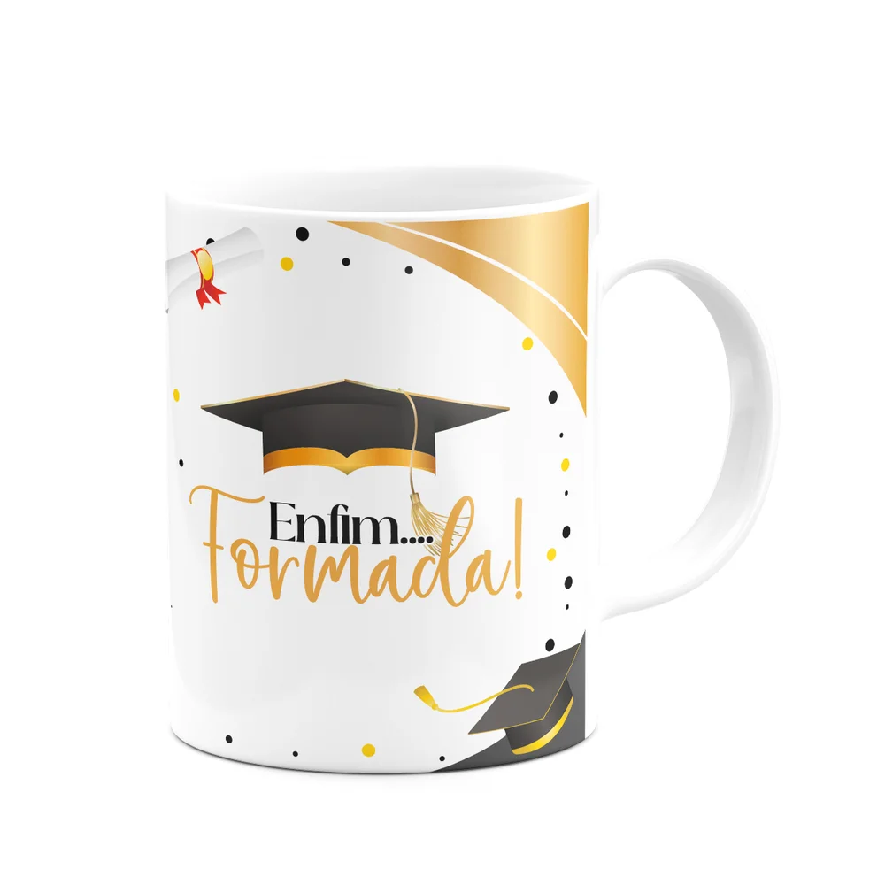 Imagem 4 de 5 do produto Caneca De Formatura - Inicial Do Nome Letra X - 325ml