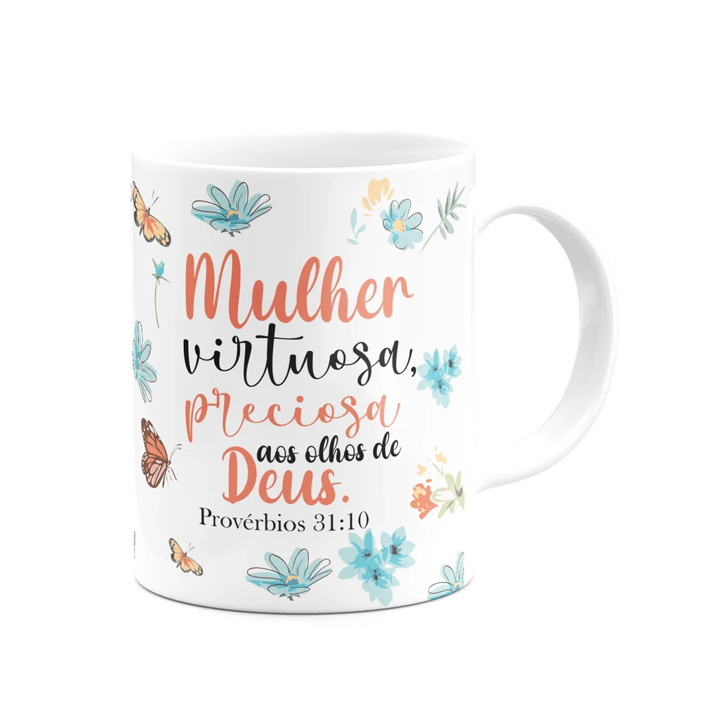 Imagem 4 de 5 do produto Caneca Especial Mulheres - Inicial Do Nome Letra V