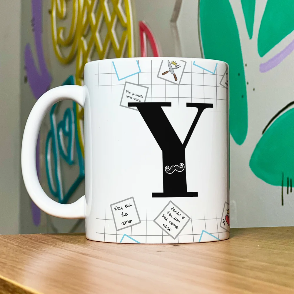 Imagem 5 de 5 do produto Caneca Do Papai - Inicial Do Nome Letra Y - 325ml