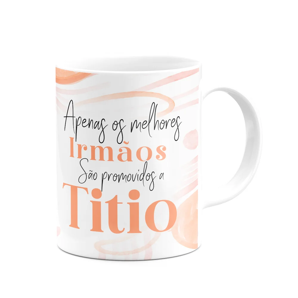 Imagem 4 de 5 do produto Caneca Promovido A Titio Do Ano - 325ml - Branca