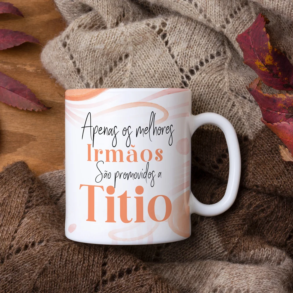 Imagem 5 de 5 do produto Caneca Promovido A Titio Do Ano - 325ml - Branca