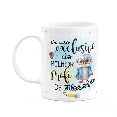 Caneca - Uso Exclusivo Do Melhor Professor De Filosofia