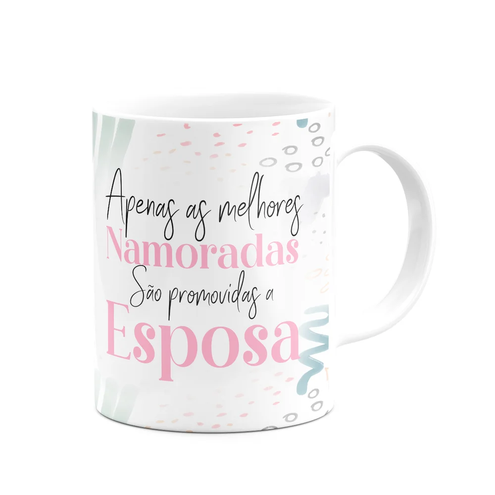 Imagem 4 de 5 do produto Caneca Promovida A Esposa Do Ano - 325ml - Branca