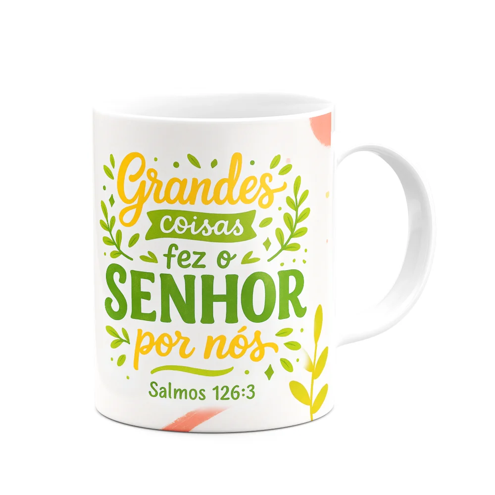 Imagem 4 de 5 do produto Caneca Religiosa Versículos Bíblicos - Salmos 126:3