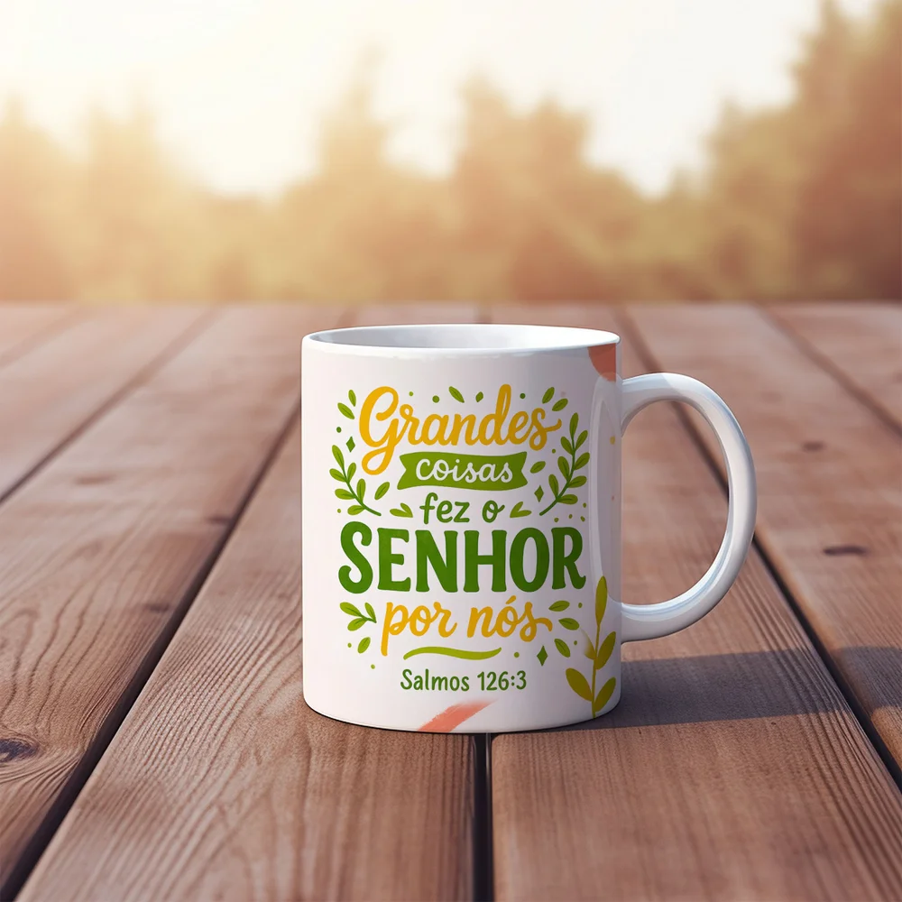 Imagem 5 de 5 do produto Caneca Religiosa Versículos Bíblicos - Salmos 126:3