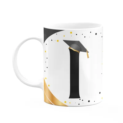 Caneca De Formatura - Inicial Do Nome Letra I - 325ml