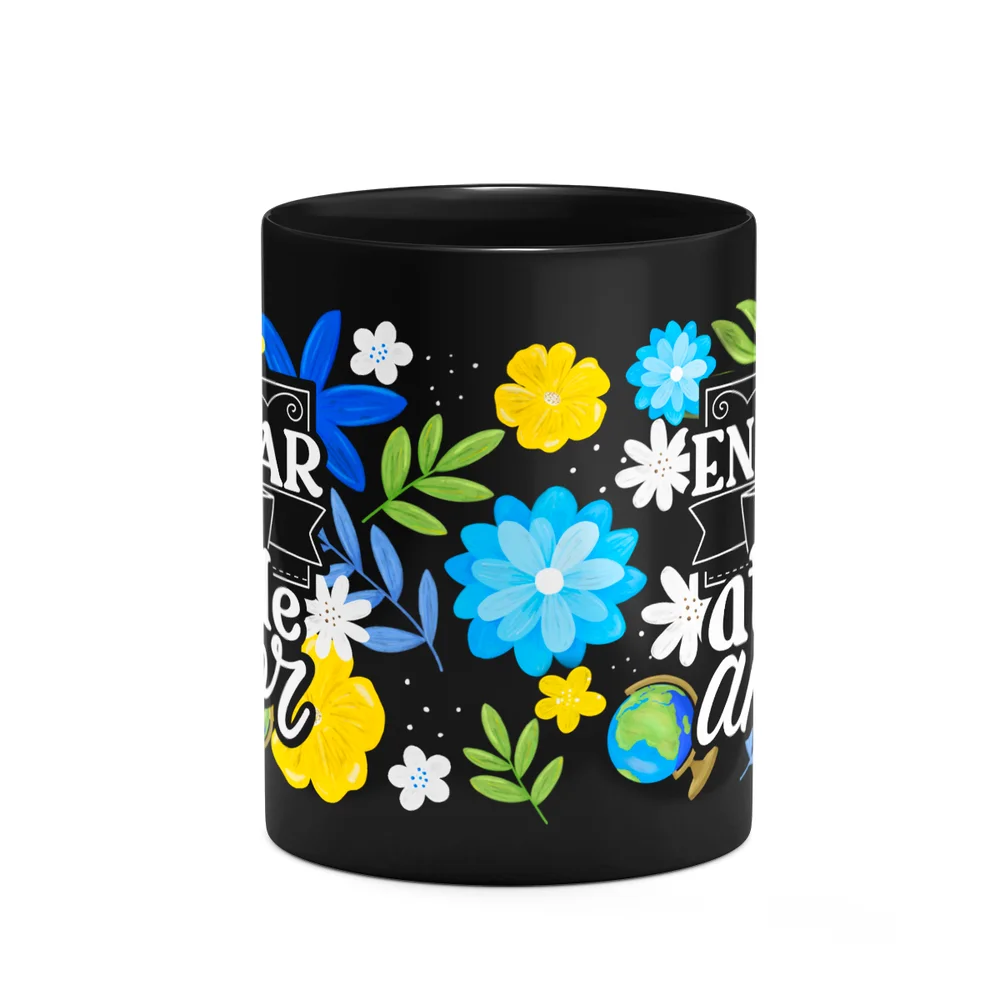 Imagem 2 de 3 do produto Caneca Da Professora - Ensinar É Um Ato De Amor - Preta M3