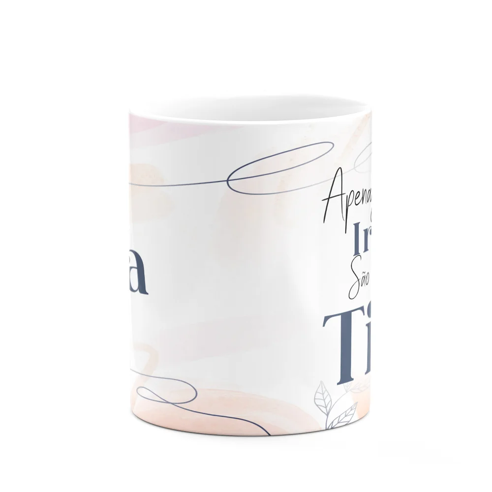Imagem 3 de 5 do produto Caneca Promovida A Titia Do Ano - 325ml - Branca