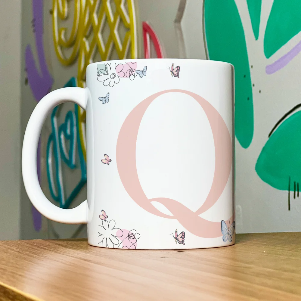 Imagem 5 de 5 do produto Caneca Especial Mulheres - Inicial Do Nome Letra Q