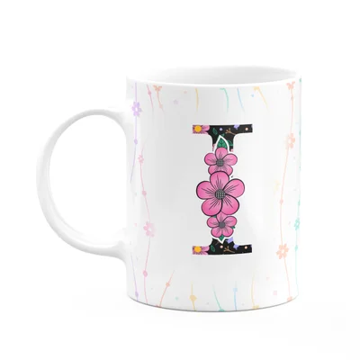 Caneca Today - Com Inicial Do Nome Letra I - 325ml