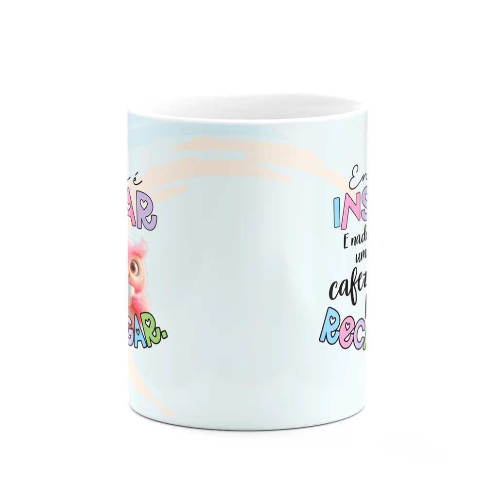 Imagem 2 de 3 do produto Caneca Professora Coruja - Ensinar É Inspirar