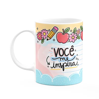 Caneca Professor - Você Me Inspira - Luzes Que Não Apagam