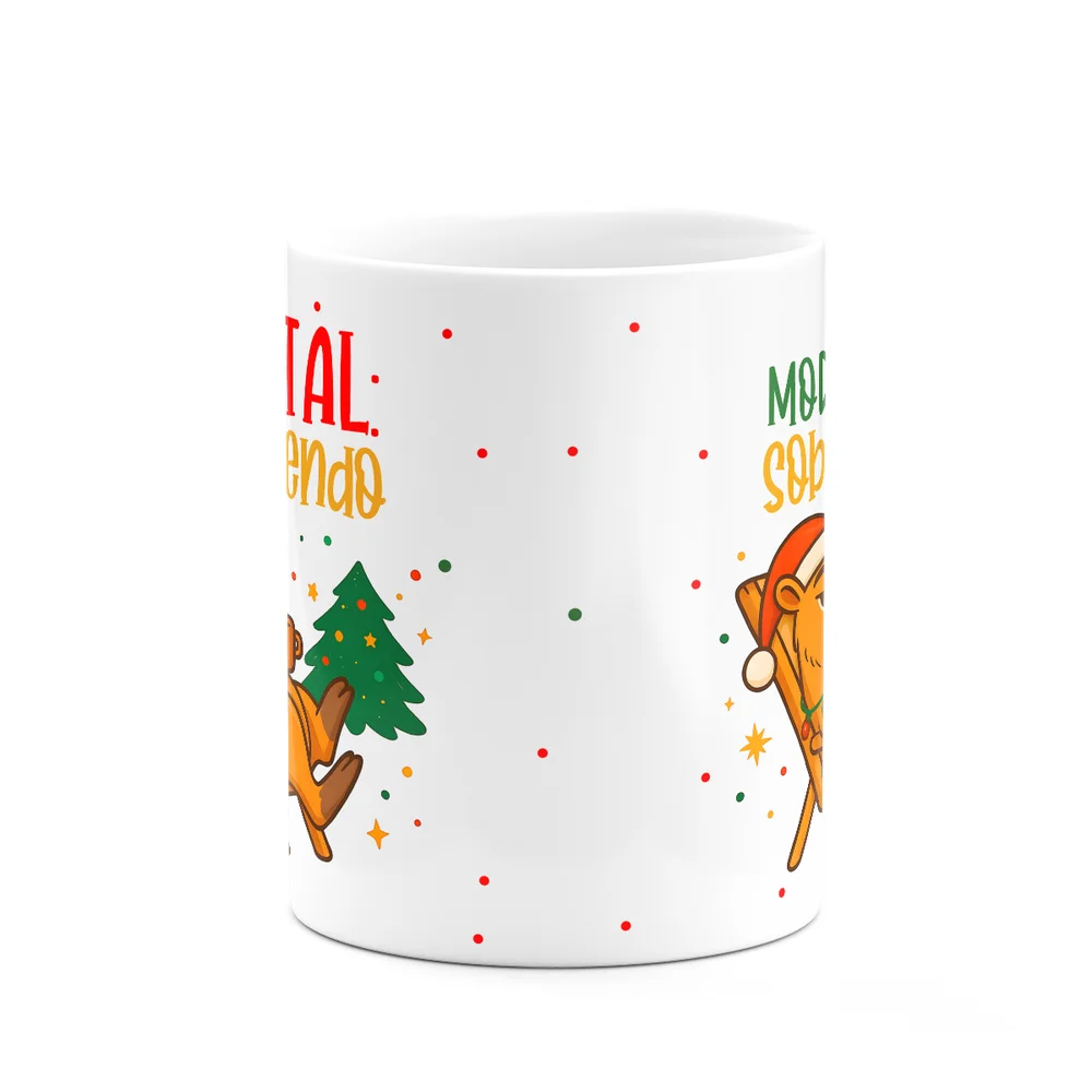 Imagem 3 de 5 do produto Caneca Natal E Capivaras - Modo Natal, Sobrevivendo