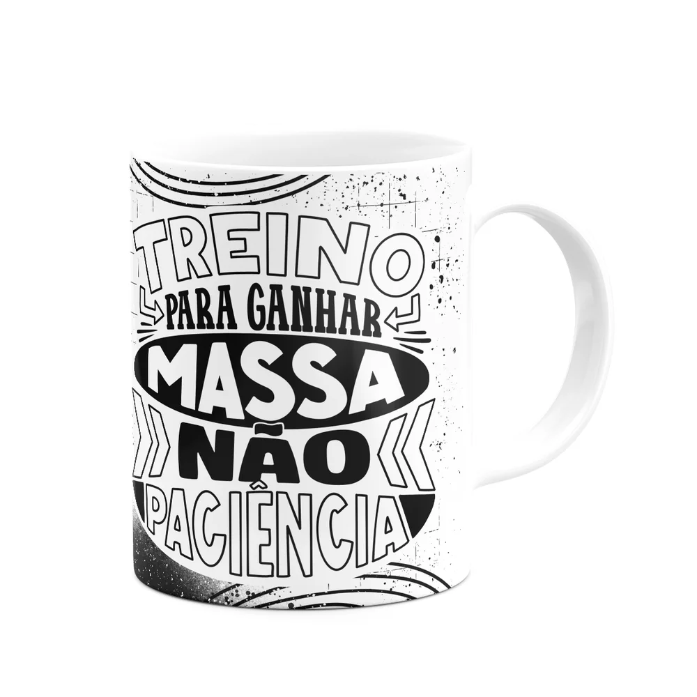 Imagem 3 de 3 do produto Caneca Fitness Academia - Treino Pra Ganhar Massa