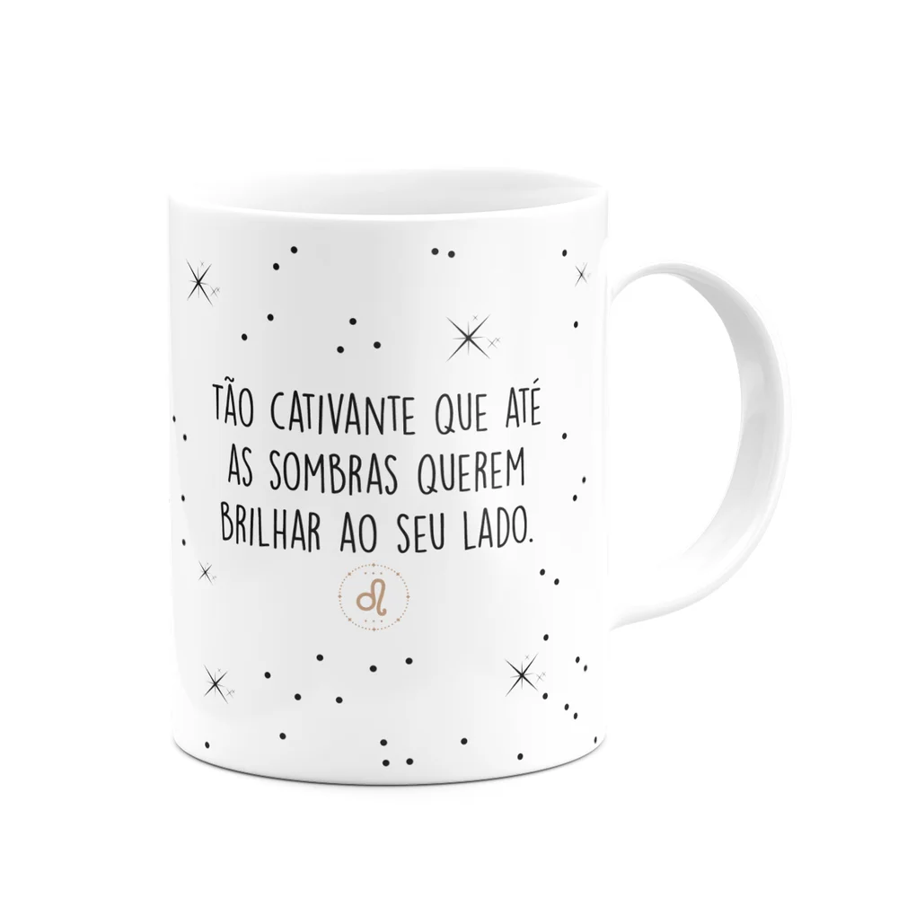 Imagem 4 de 5 do produto Caneca Signos Minimalista - Leão - 325ml