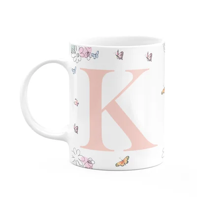 Caneca Especial Mulheres - Inicial Do Nome Letra K