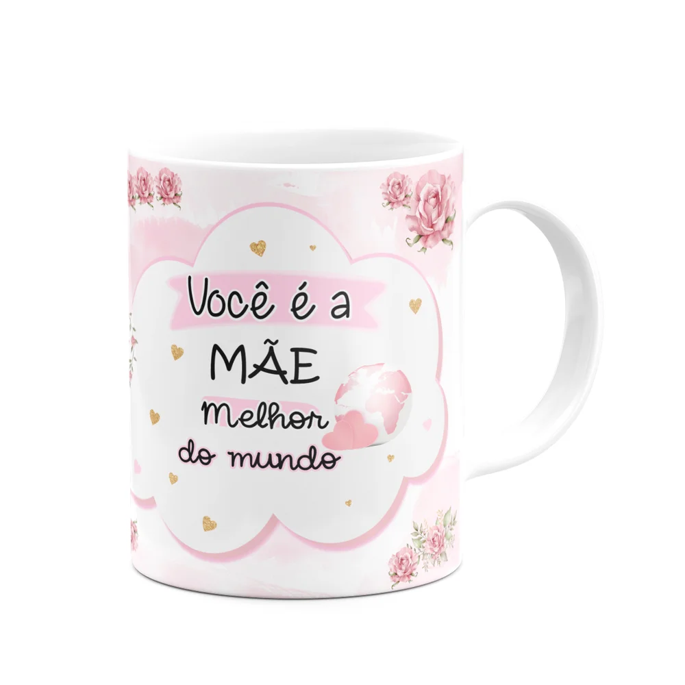 Imagem 4 de 5 do produto Caneca Floral Mães - Inicial Do Nome Letra Y - 325ml