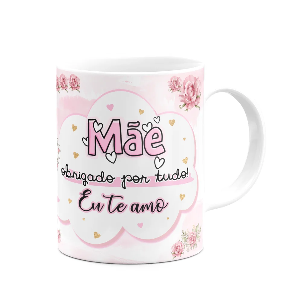 Imagem 4 de 5 do produto Caneca Floral Mães - Inicial Do Nome Letra Z - 325ml