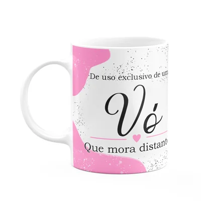 Caneca Tipos De Avós - Vó Que Mora Distante - 325ml