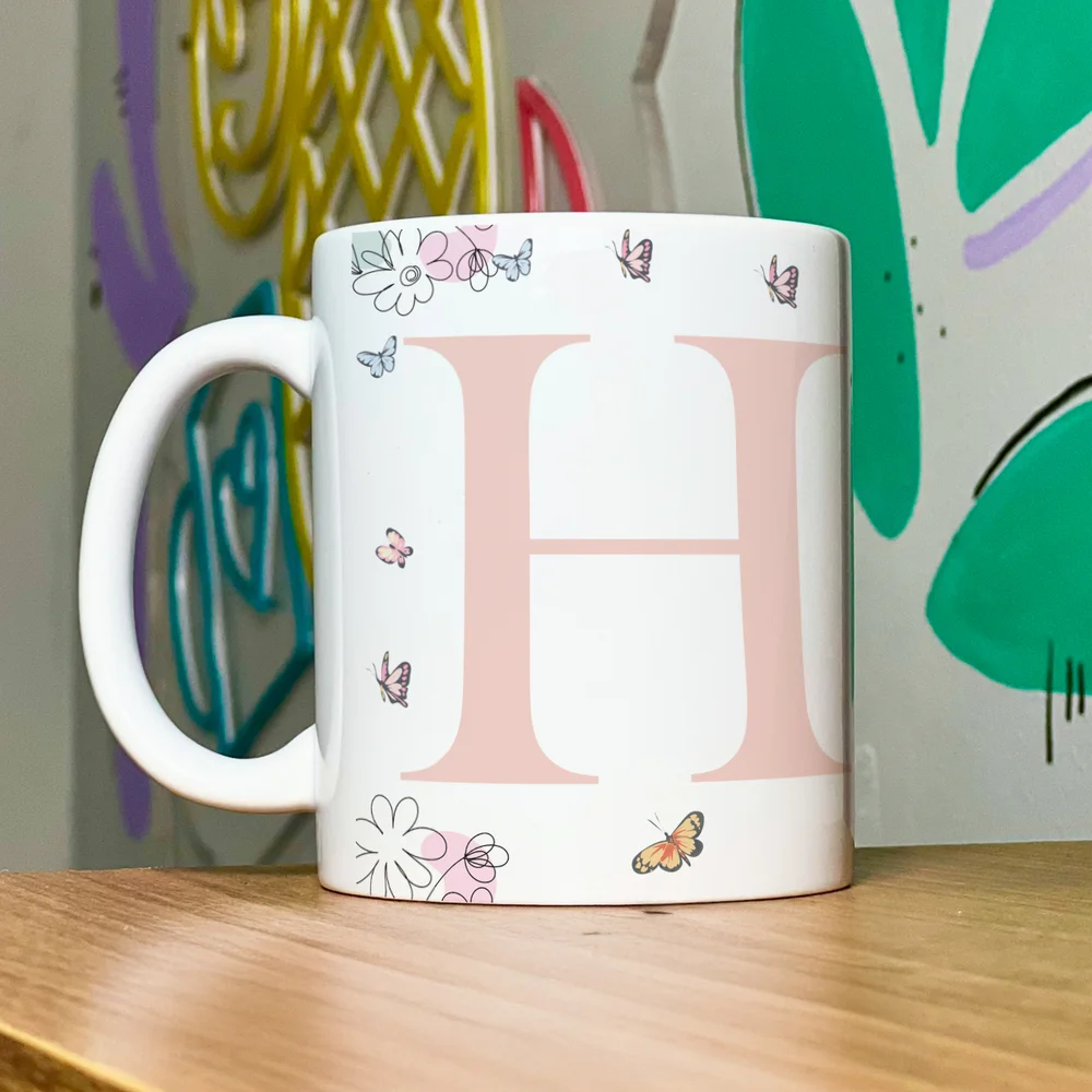 Imagem 5 de 5 do produto Caneca Especial Mulheres - Inicial Do Nome Letra H