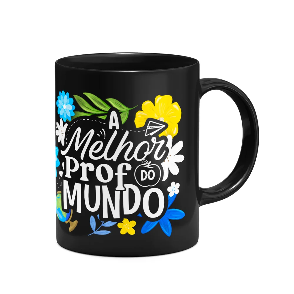 Imagem 3 de 3 do produto Caneca Da Professora - A Melhor Prof Do Mundo - Preta M3