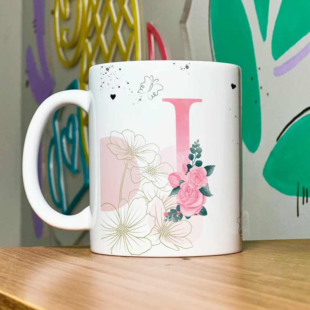 Imagem 5 de 5 do produto Caneca Motivação - Com Inicial Do Nome Letra I - 325ml