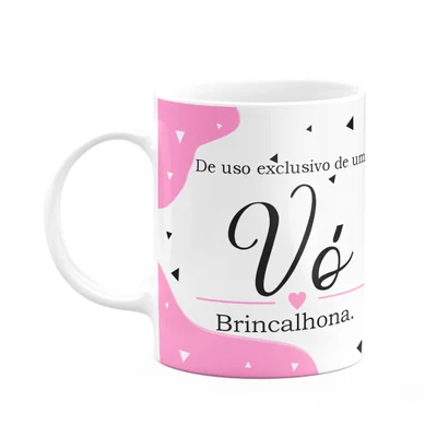 Caneca Tipos De Avós - Vó Brincalhona - 325ml