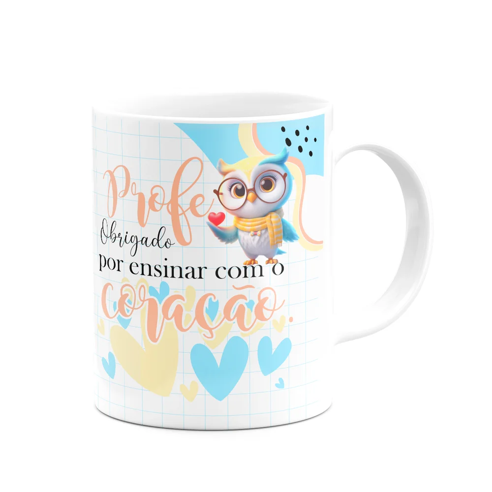 Imagem 3 de 3 do produto Caneca - Professor - Obrigado Por Ensinar Com O Coração