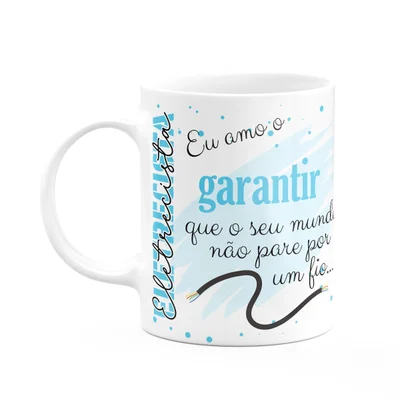 Caneca De Profissões - Sou Eletricista - 325ml