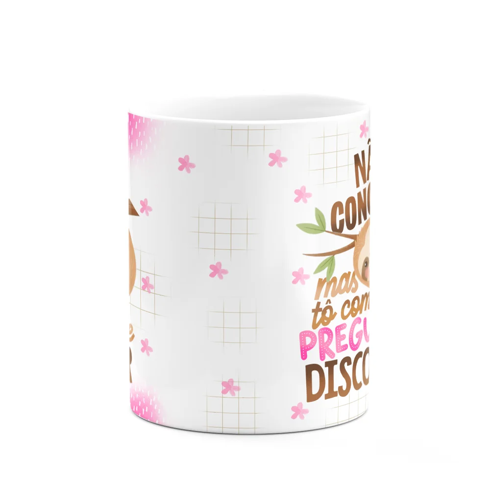 Imagem 3 de 5 do produto Caneca Divertida Vibes - Tô Com Preguiça De Discordar