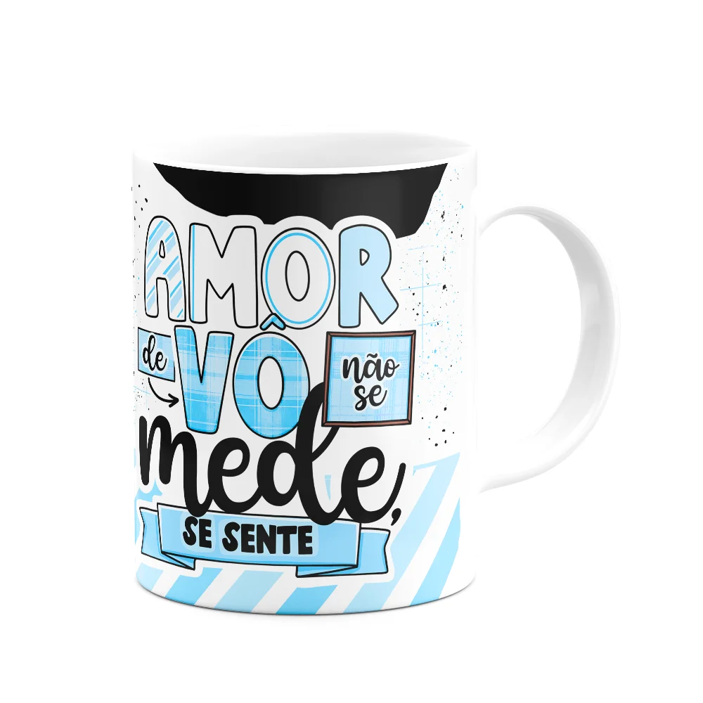Imagem 2 de 3 do produto Caneca Dos Avós - Amor De Vô Não Se Mede, Se Sente