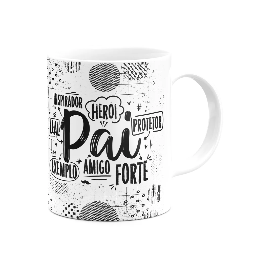Imagem 2 de 3 do produto Caneca Pais - Meu Pai É: Inspirador, Herói, Protetor... - M2