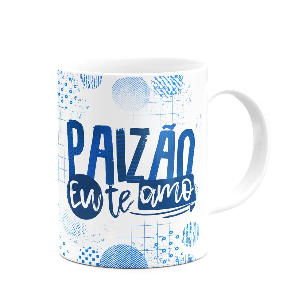 Imagem 2 de 3 do produto Caneca Pais - Paizão, Eu Te Amo! 325ml - Branca