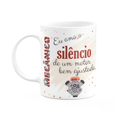 Caneca De Profissões - Sou Mecânico - 325ml - Branca