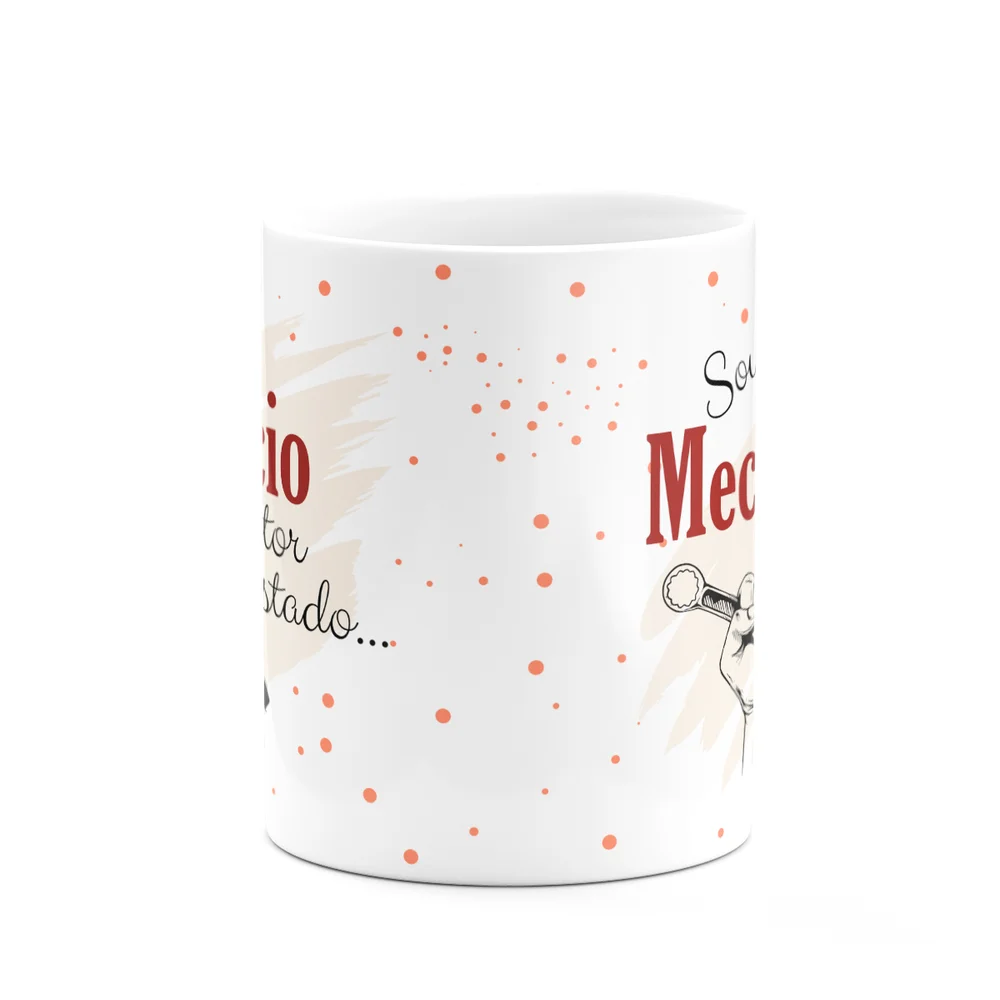 Imagem 5 de 5 do produto Caneca De Profissões - Sou Mecânico - 325ml - Branca