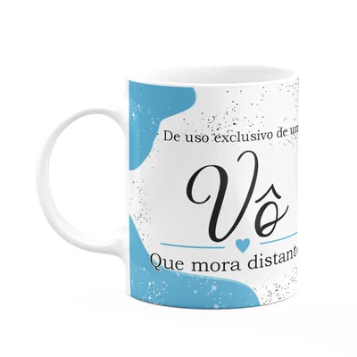 Caneca Tipos De Avós - Vô Que Mora Distante - 325ml